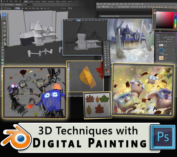 Using 3D Techniques with Digital Painting Workshop - Marco Bucci Art Store