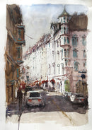 Hohenzollernstrasse - Watercolour Painting - Marco Bucci Art Store