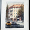 SOLD - Leopoldstrasse - Watercolour Painting - Marco Bucci Art Store