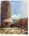 SOLD - Ruins of Noto Antica - watercolour Painting - Marco Bucci Art Store